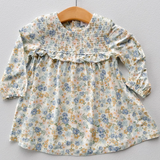 Smocked Ruffle Floral Dress & Leggings