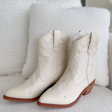 Ainsley Ivory Western Boots