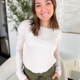 Caroline Natural Long Sleeve Top