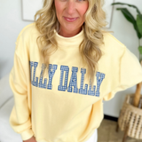 Dilly Dally Reversable Mock Neck Sweatshirt
