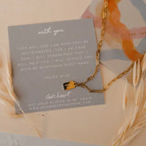 With You Mini Tag Necklace