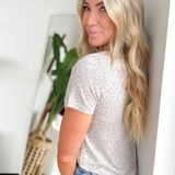 Lightweight Leopard Short Sleeve Top