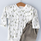 Kids Ribbed Tree Long Sleeve Top & Pants