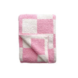 Kids Checkered Plush Blanket