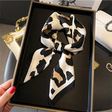 Leopard Print Silk Scarf