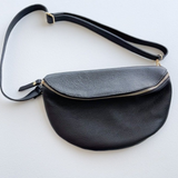 Large Italian Leather Waist Bag