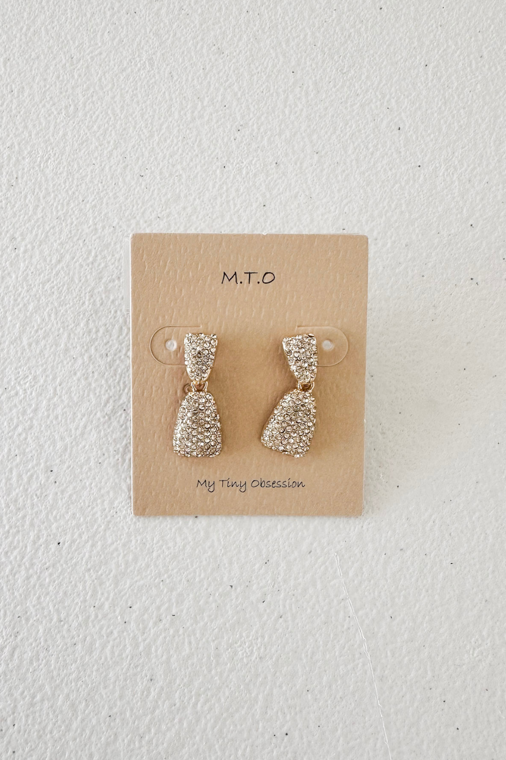 Double Pave Dangle Earrings