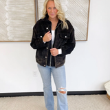 Corduroy/Sherpa Zip Up Jacket (2 Colors)