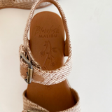 Natural Double Strap Wedge