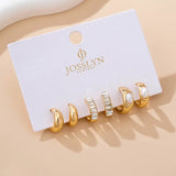 Pearl & Baguette Hoop Trio Earrings