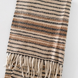 Neutral Shadow Stripe Scarf