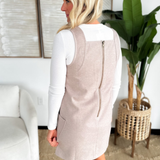 Brush Textured Square Neck Mini Dress