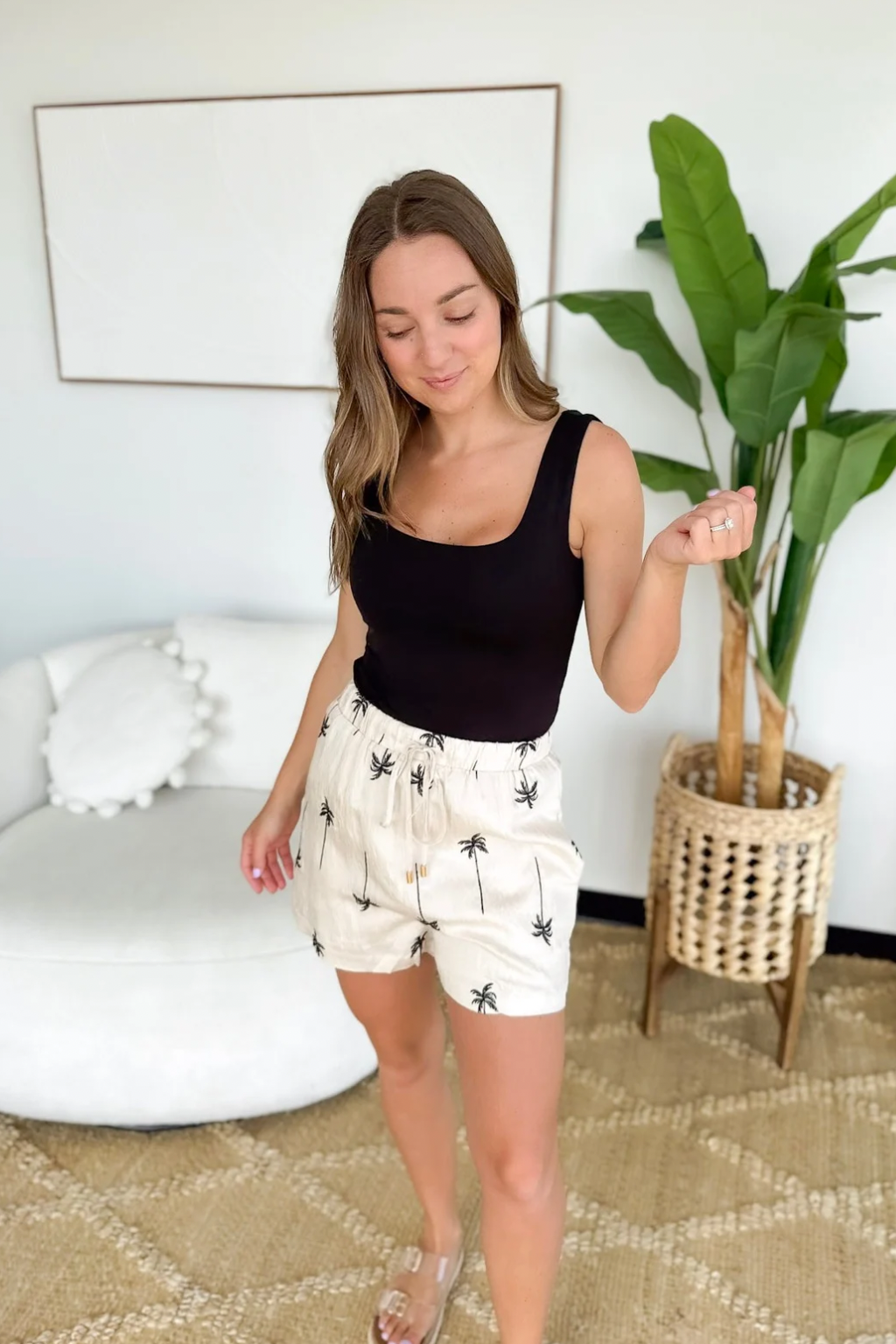 Double Layered Black Tank Top