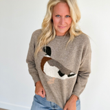Mocha - Duck Knit Sweater