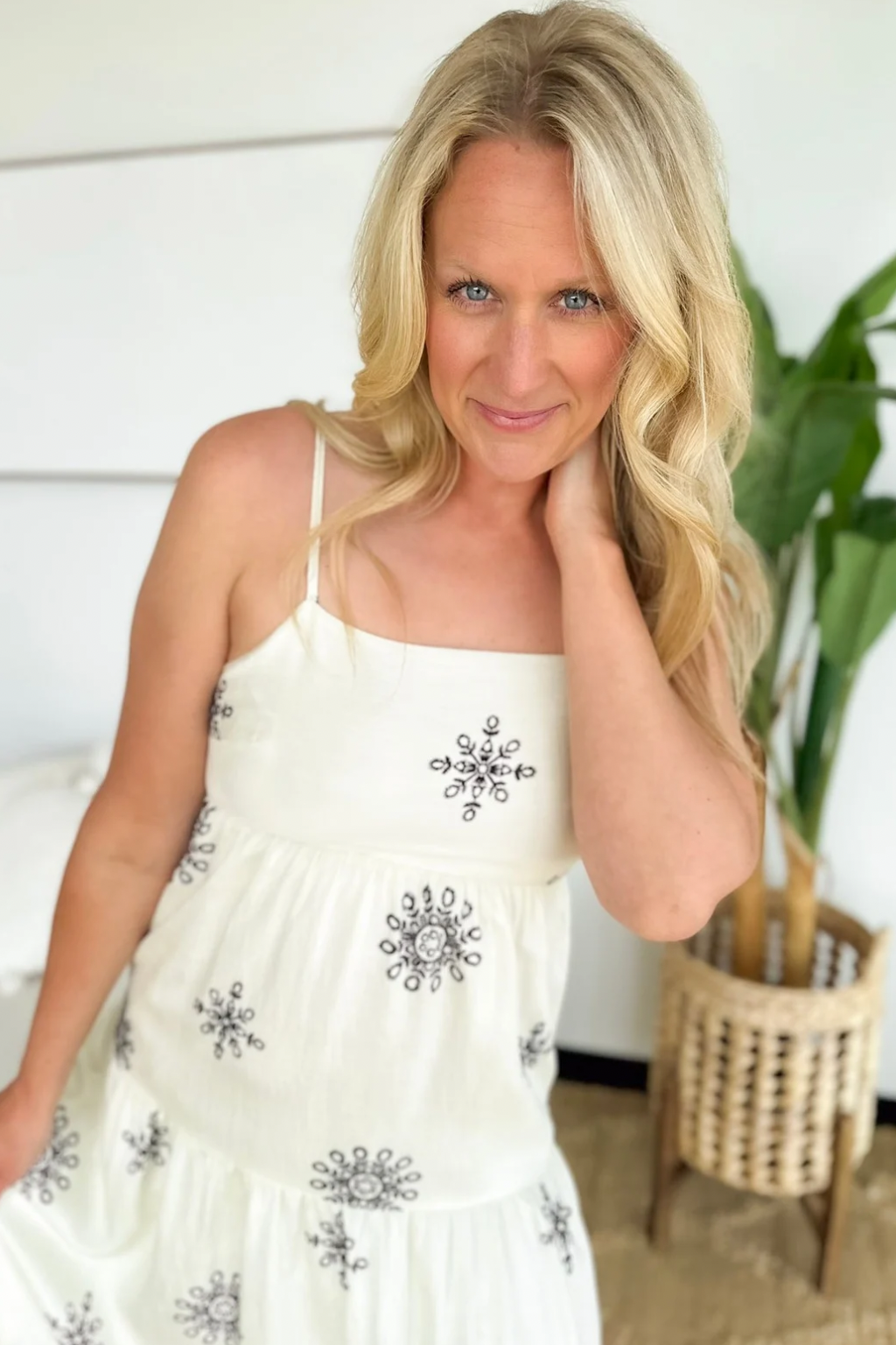 Ivory Tiered Maxi Dress