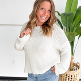 Ivory Chunky Knit Sweater