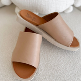 Sand Slip On Platform Sandals