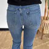 Macy High Rise Flare Just Black Denim Jeans