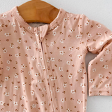 Carrie Floral Pink Footie