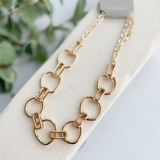 Organic Shape Chain Necklace