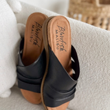 Slip on Black Sandals