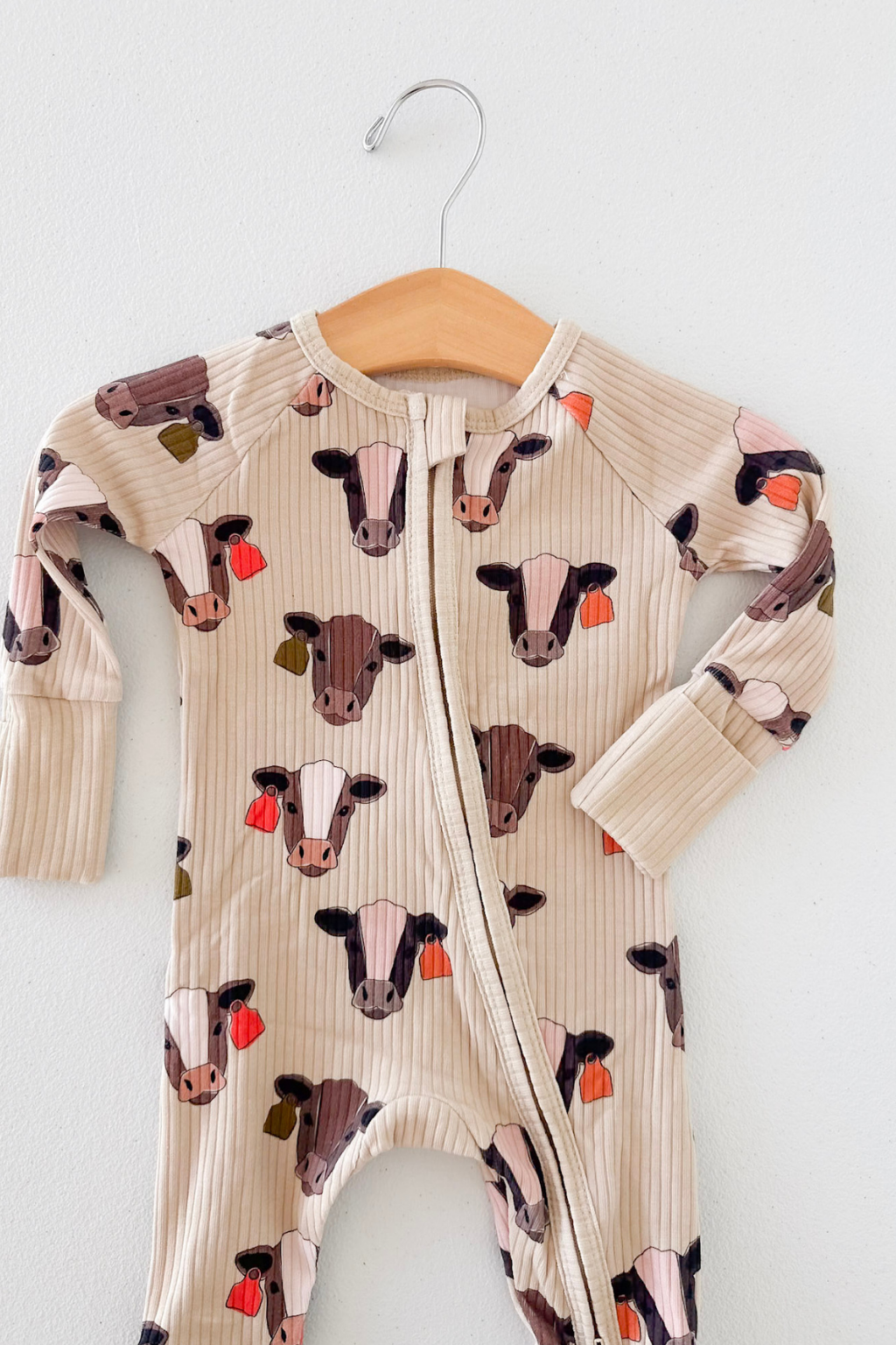 Cattle Buddy Ribbed Cotton Romper
