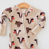 Cattle Buddy Ribbed Cotton Romper