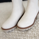 Ivory Leather MIA Boot