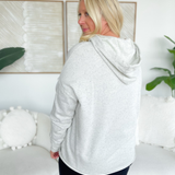 Brooke Speckled Hooded Pullover