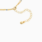 Layered Blue Fish Charm Necklace