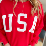 Varsity Red USA Crewneck
