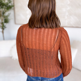 Aubrey Crochet Front Hook Cardigan