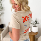 Orange/Blue Dog Mom Club T-Shirt