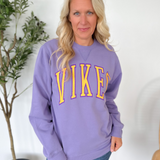 Purple VIKES Crewneck