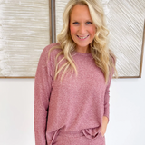 Two Tone Soft Knit Lounge Top (3 Colors)