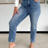Jessie High Rise Slim Straight Vervet Jeans