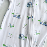Golf Carts Polo Blue Footie