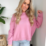 Drop Shoulder Relaxed Knit Sweater (3 Colors)