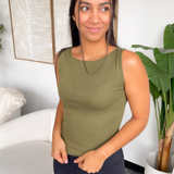 Jayla Olive Tank Top