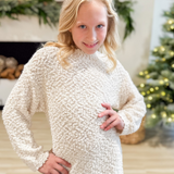 Girls Popcorn Sweater Dress