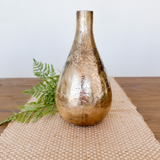 Antique Copper Matte Glass Bottle Vase