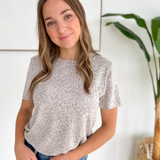 Lightweight Leopard Short Sleeve Top