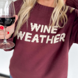 Wine Weather Knit Sweater