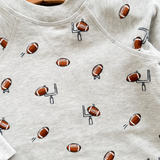 Football Grey Sweatshirt and Blue Jogger Set