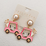 Golf Cart Drop Dangle Earrings