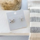 Cross Knot Stud Earrings