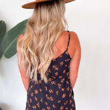 Emerson Navy Floral Polka Dot Romper