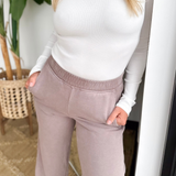 Mocha Wide Leg Everyday Sweatpants
