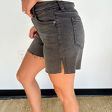 Sadie Black Denim Shorts