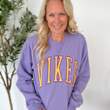 Purple VIKES Crewneck